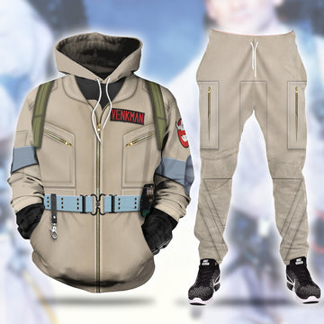 CustomsPig Ghostbusters Uniform Costumes Hoodie Sweatshirt T-Shirt Tracksuit