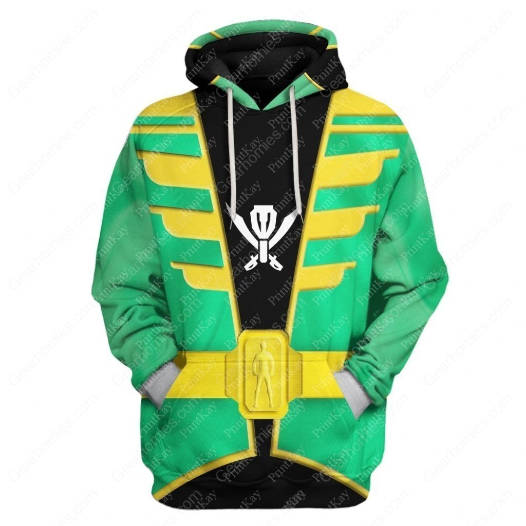Green Kaizoku Sentai Gokaiger Hoodie / S An10221