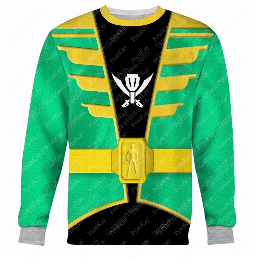 Green Kaizoku Sentai Gokaiger Hoodie / S An10221