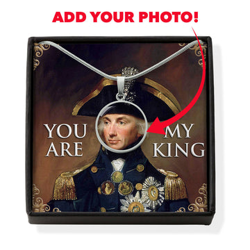 Horatio Nelson 1st Customized Photo Circle Pendant with POD Message Card