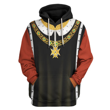 Henry Vi Of England Fleece Hoodie / S Qm578