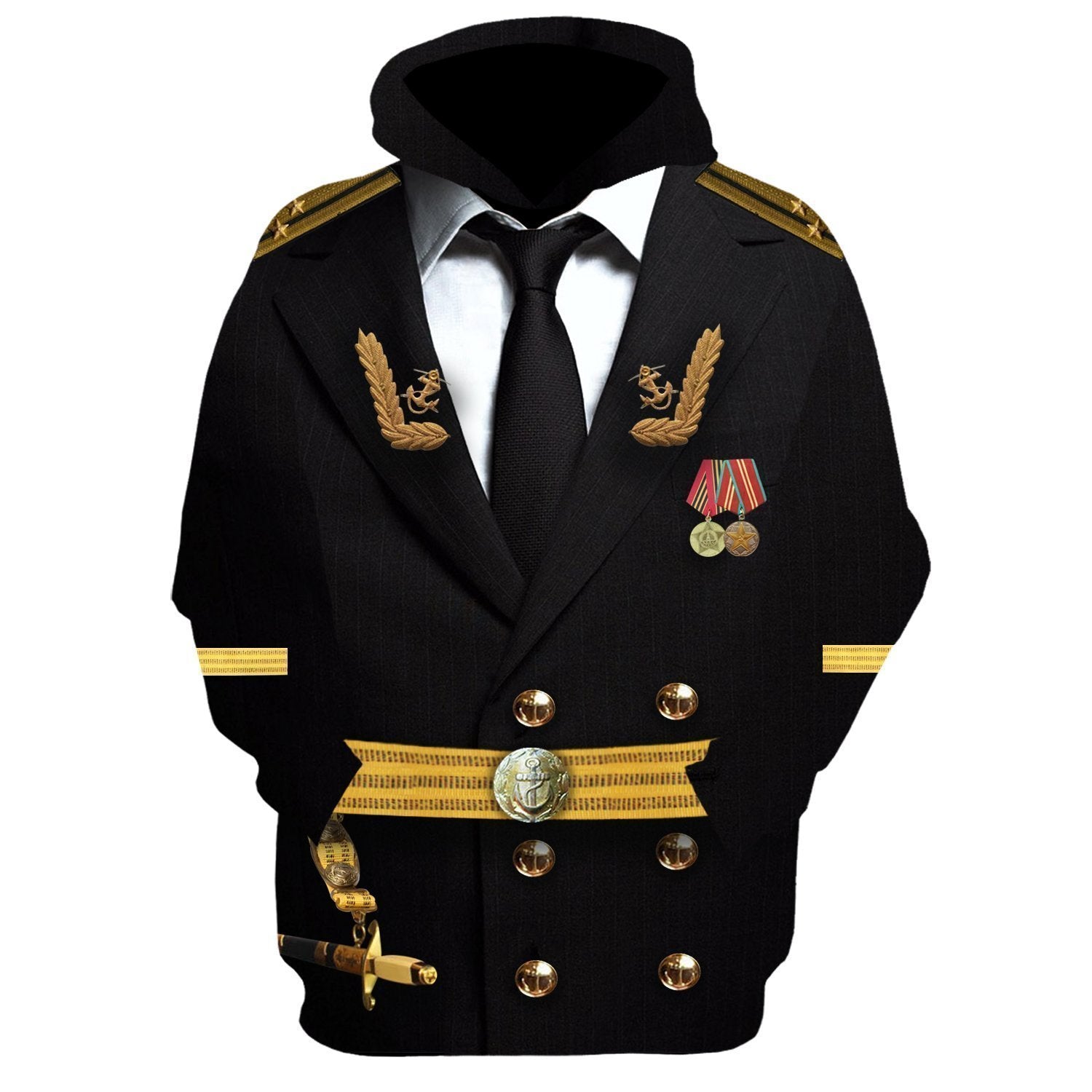 Soviet Naval Captain Fleece Hoodie