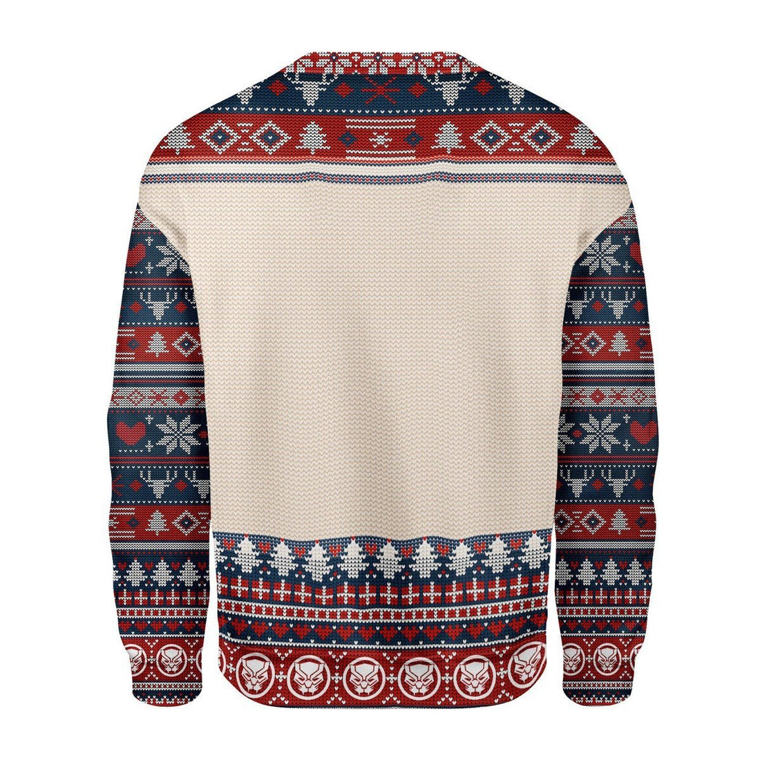Gearhomies Christmas Unisex Sweater Santa And Chadwick Boseman 3D Apparel