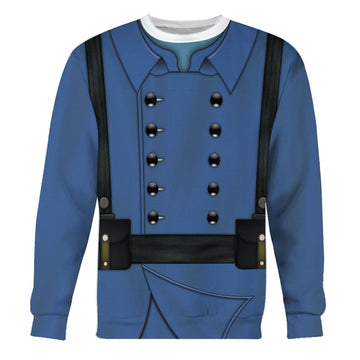World War 1 Uniform French Soldiers Fleece Long Sleeves