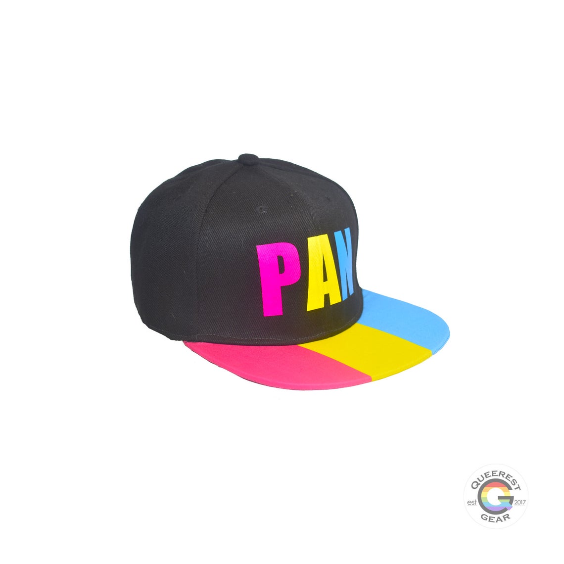 Pansexual Pride Snapback Hat - Pansexual Hat, Pansexual Flag, Pan Hat, Pan Pride, Gifts for Pansexuals, LGBT Gifts, Pan Pride Hat
