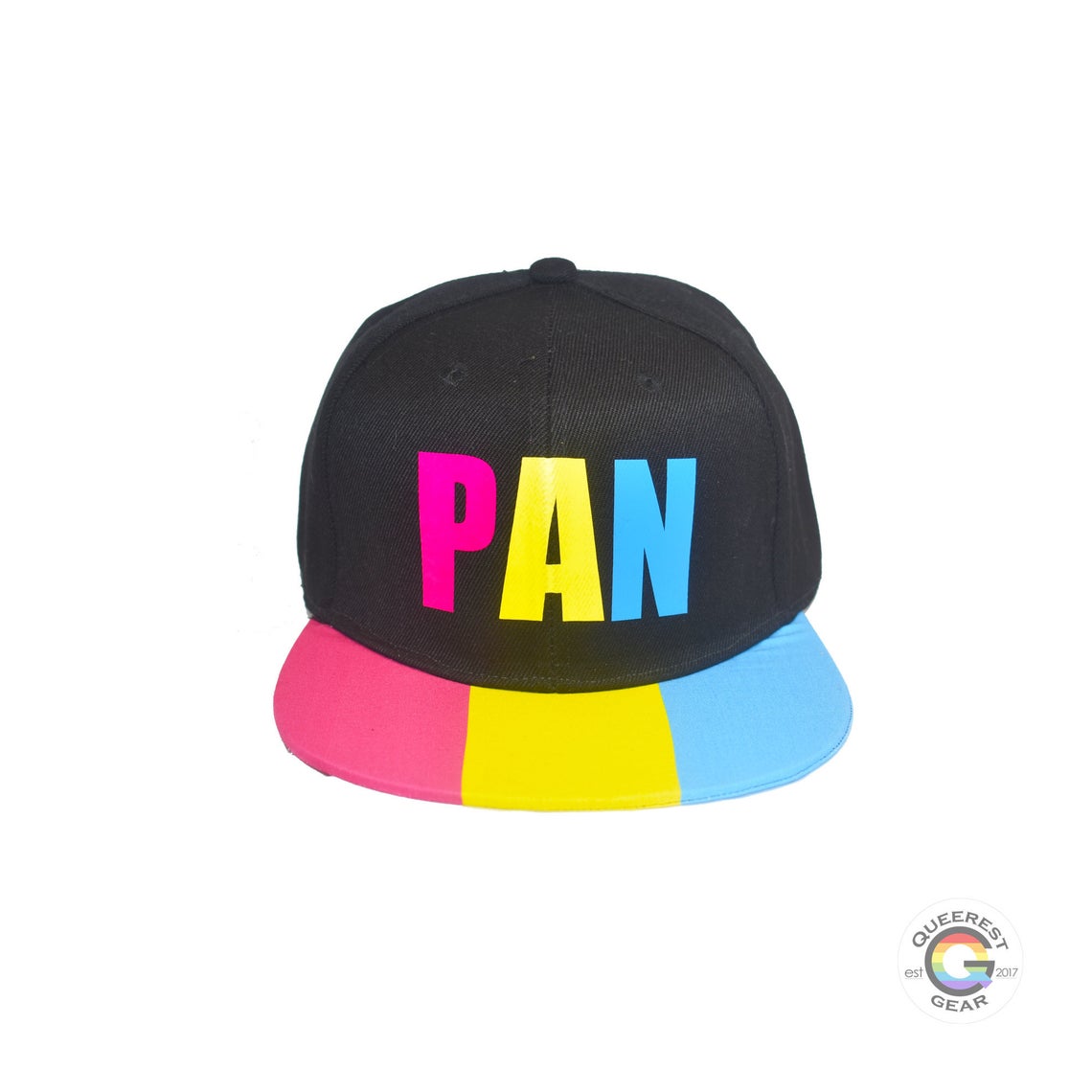Pansexual Pride Snapback Hat - Pansexual Hat, Pansexual Flag, Pan Hat, Pan Pride, Gifts for Pansexuals, LGBT Gifts, Pan Pride Hat