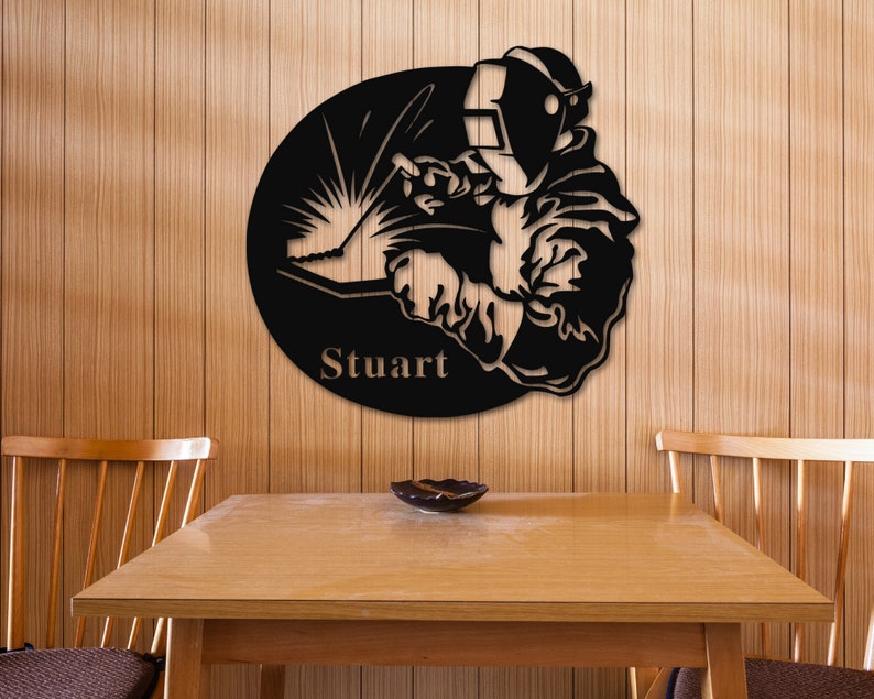 CustomsPig Customized Metal Welding Sign For Father Wall Art