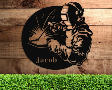 CustomsPig Customized Metal Welding Sign For Father Wall Art