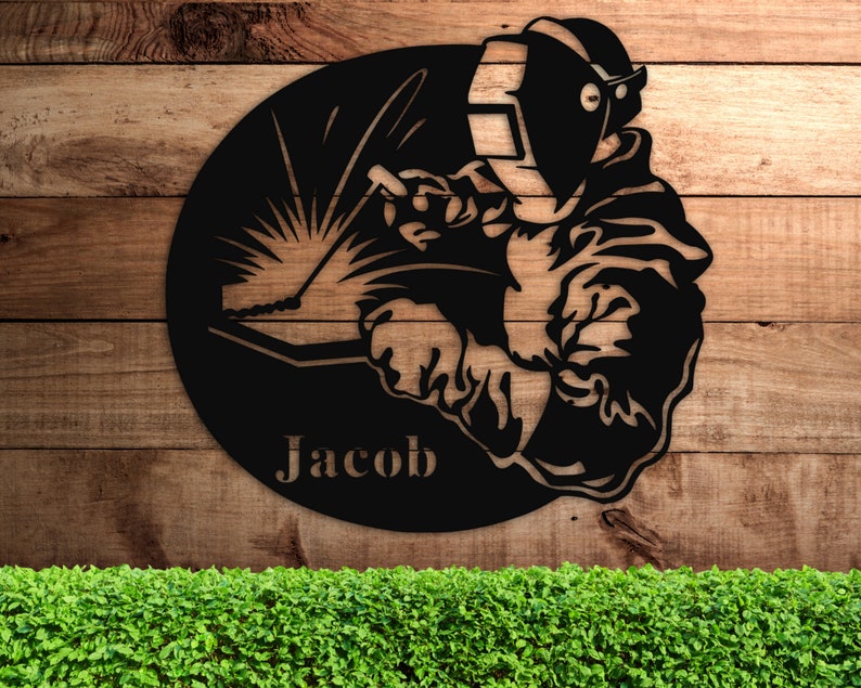 CustomsPig Customized Metal Welding Sign For Father Wall Art