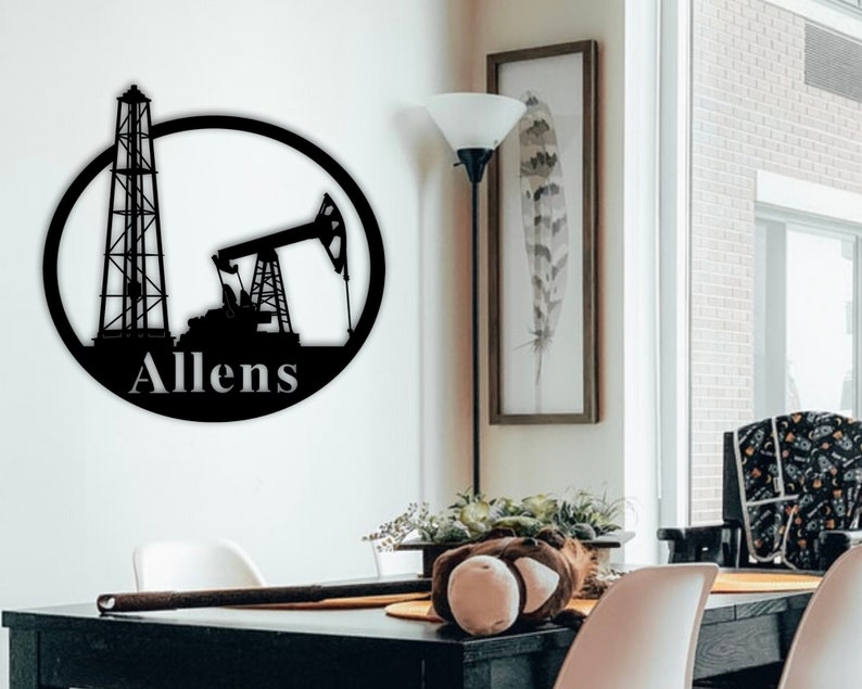 CustomsPig Custom Oil Field Sign Wall Art