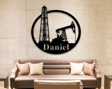 CustomsPig Custom Oil Field Sign Wall Art