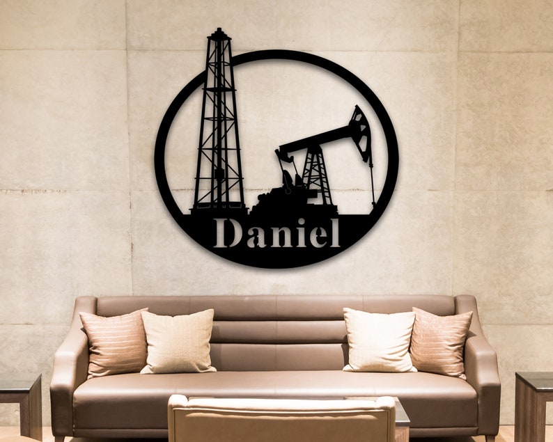 CustomsPig Custom Oil Field Sign Wall Art