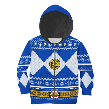 Gearhomies Kid Zip Hoodie Kid Blue Mighty