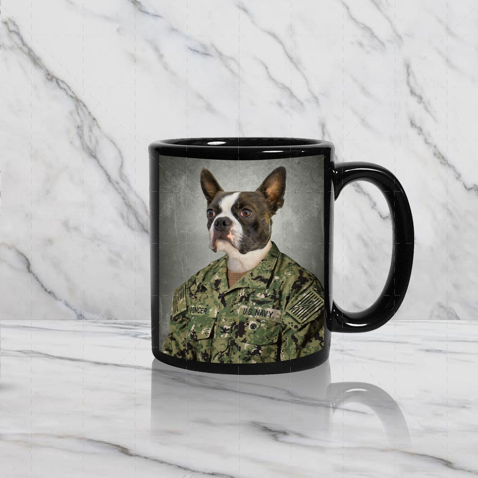 US Navy Working Uniform Type I - Custom Pet Mug