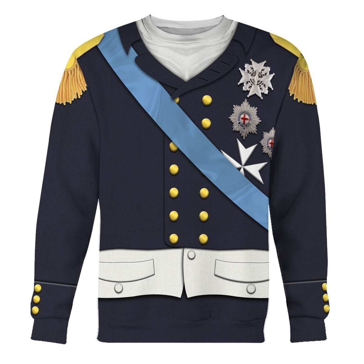 Louis Xviii Of France Fleece Long Sleeves / S Qm1623
