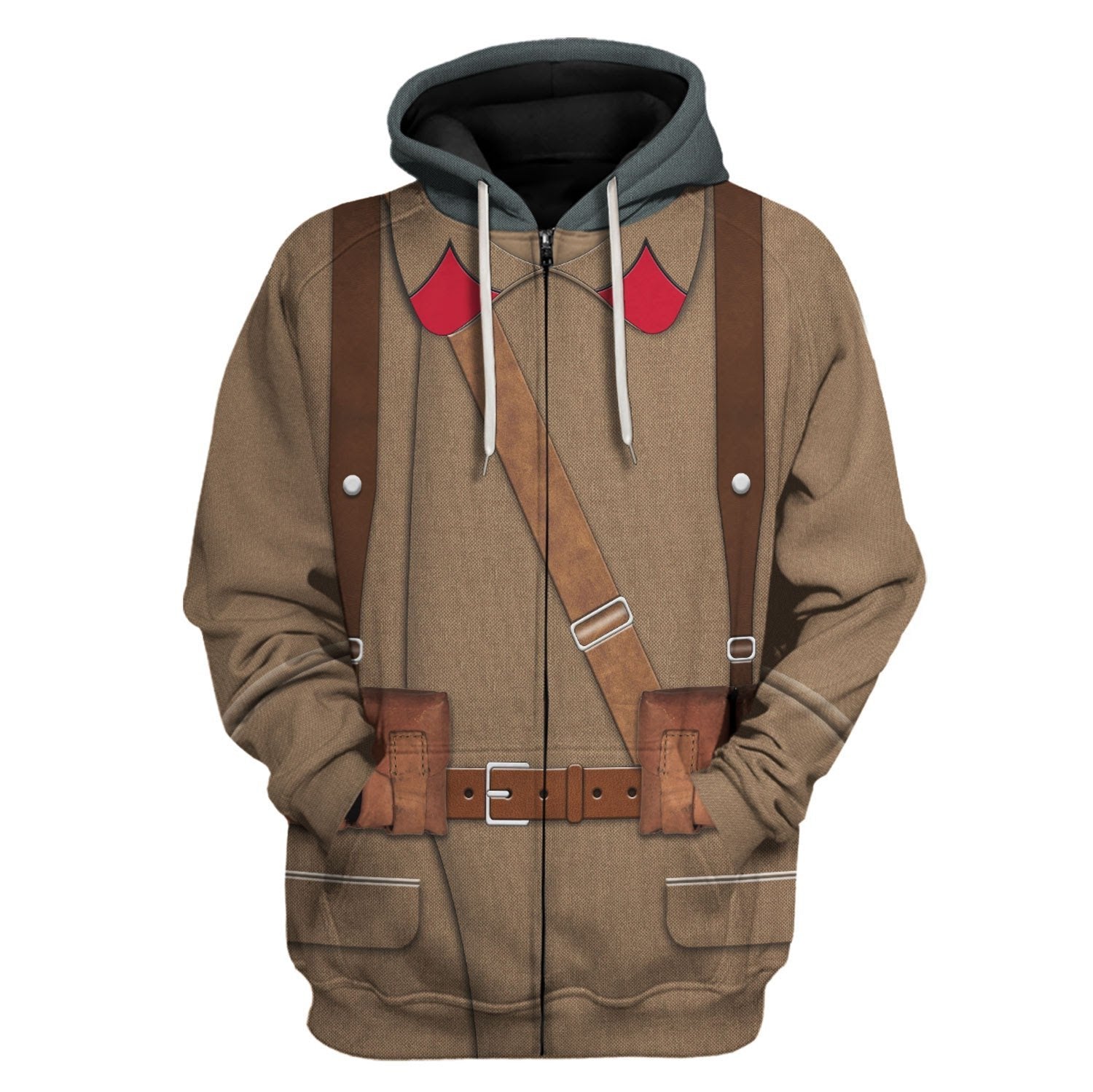 Red Army In Winter War 39-40 Zip Fleece Hoodie / S Vn319