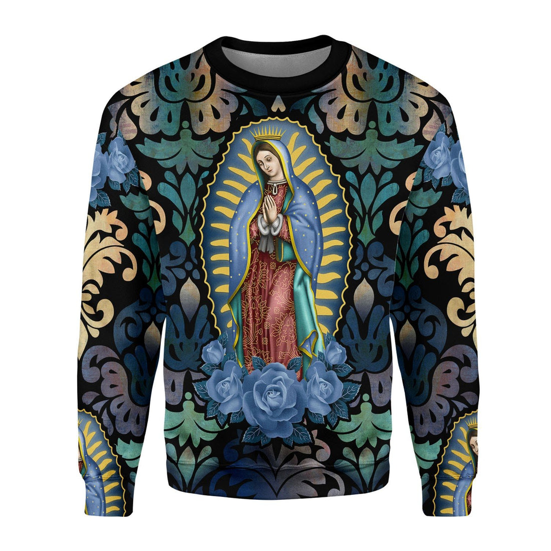 Customspig Tops Pullover Sweatshirt Lady Of Guadalupe 3D Apparel