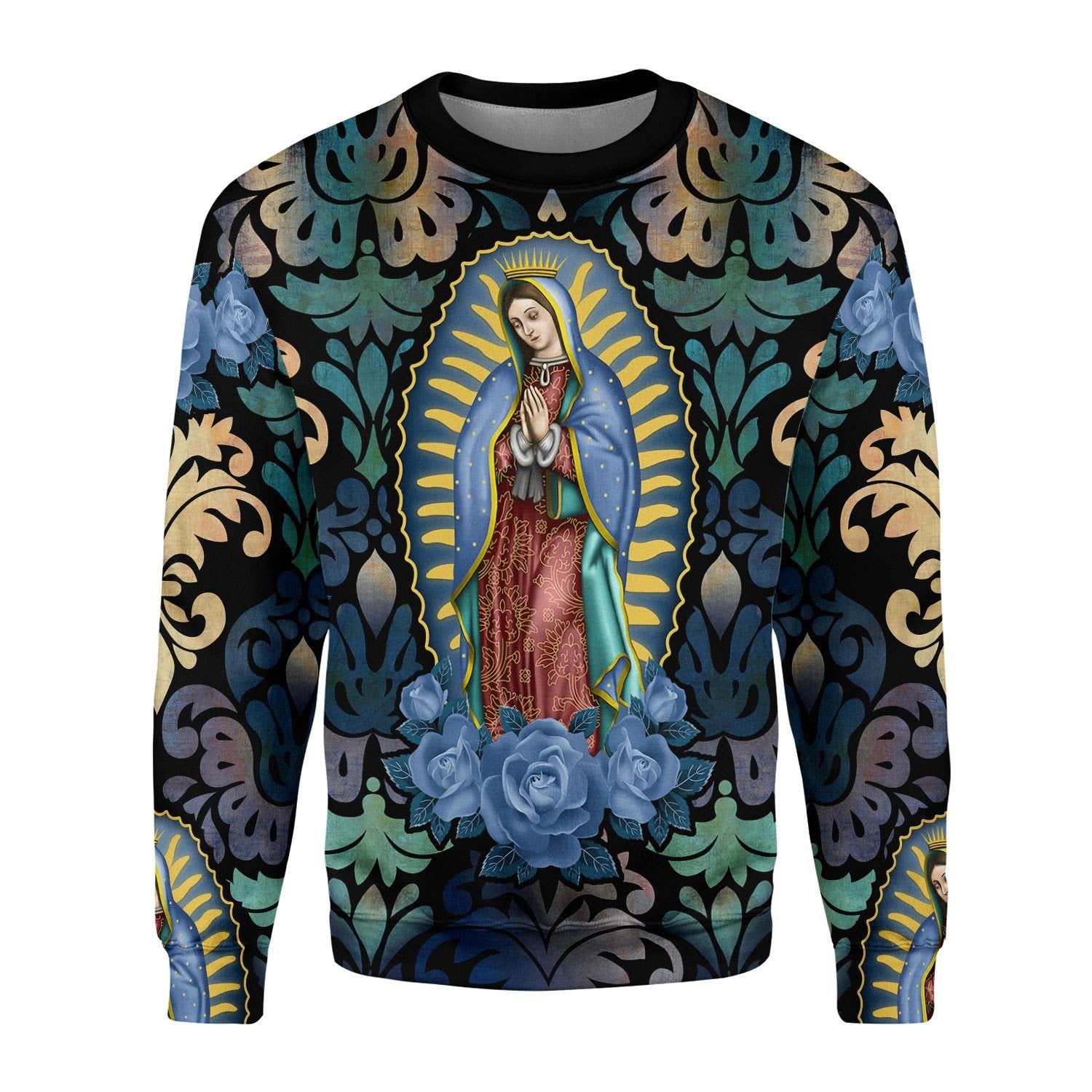 Customspig Tops Pullover Sweatshirt Lady Of Guadalupe 3D Apparel