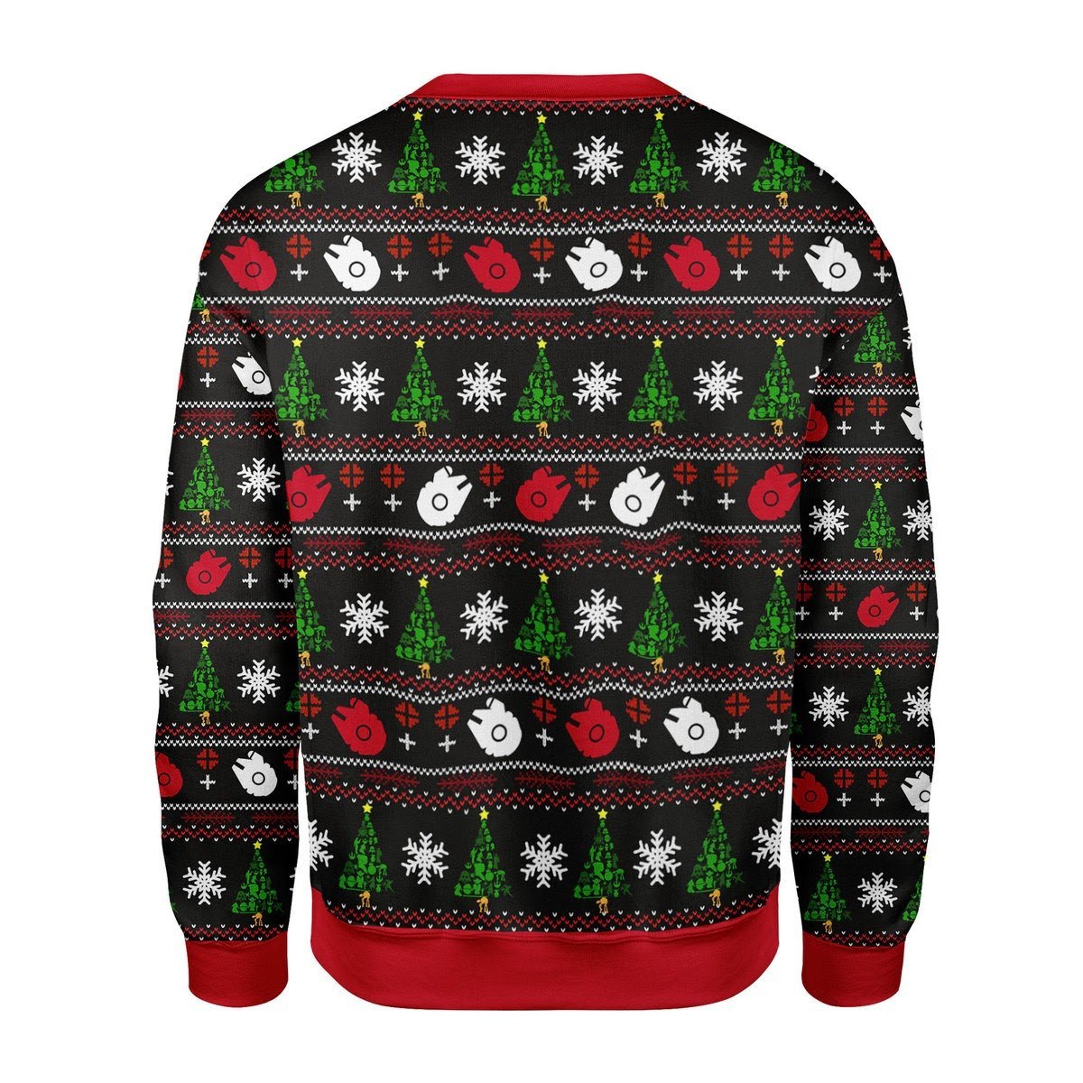 Gearhomies Christmas Unisex Sweater Star Wars Tree 3D Apparel