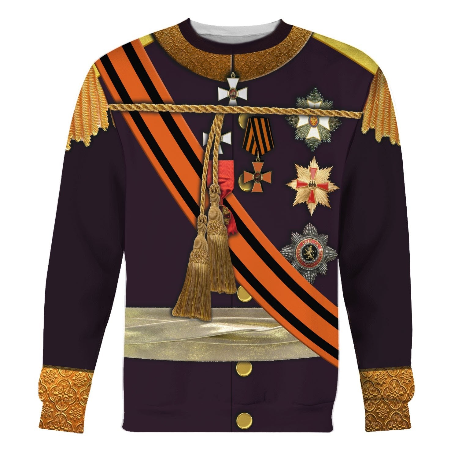 William II of the Netherlands Fleece Long Sleeves
