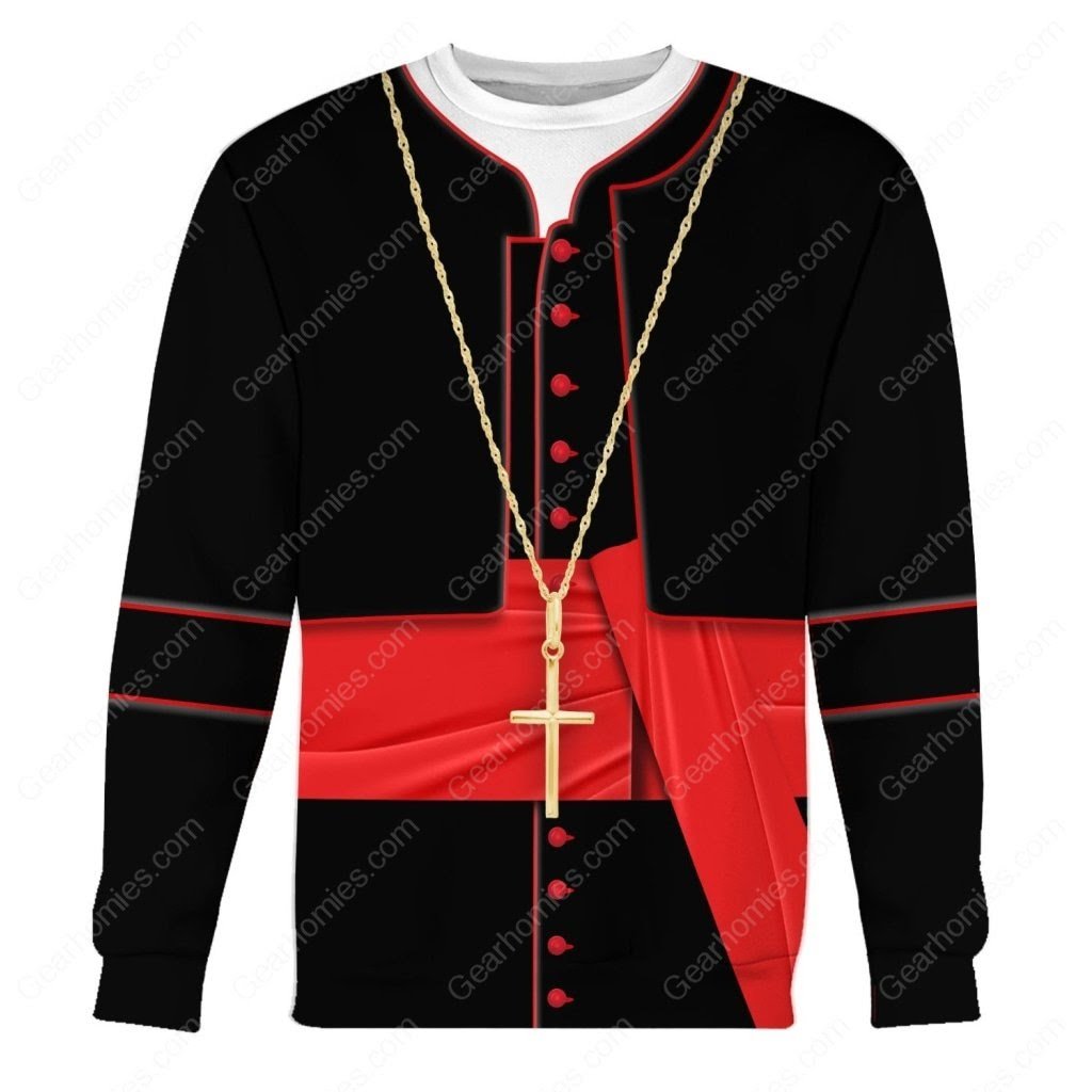 Tracksuit Tops Pullover Sweatshirt Cardinal Jean Louis Tauran 3D Apparel