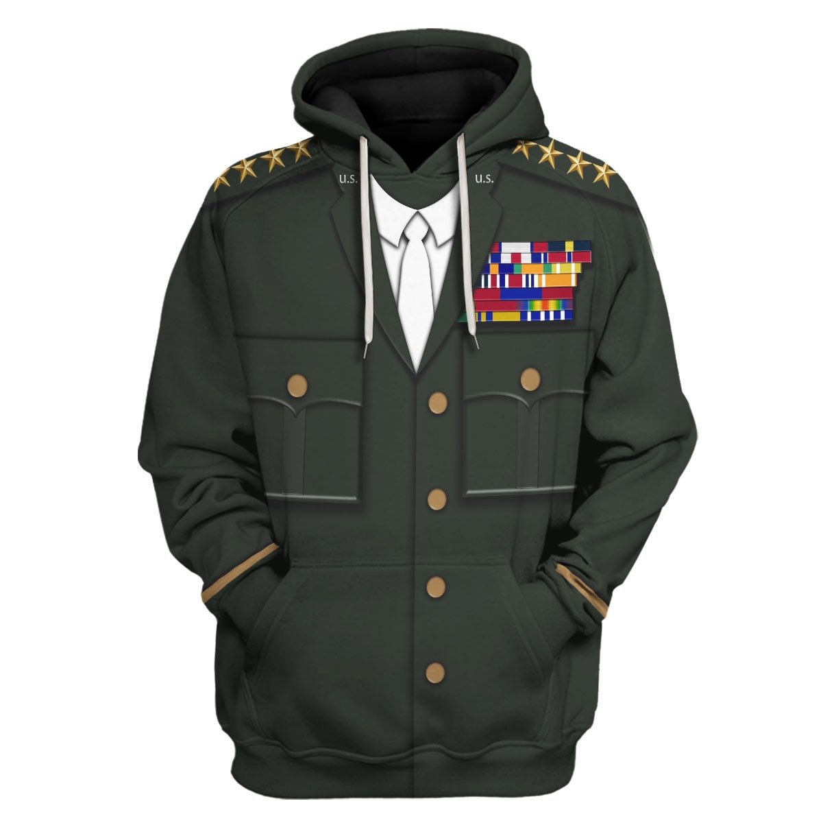 General Omar N. Bradley Fleece Hoodie / S Vn478