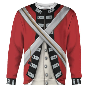 British Army Red Coat Fleece Long Sleeves