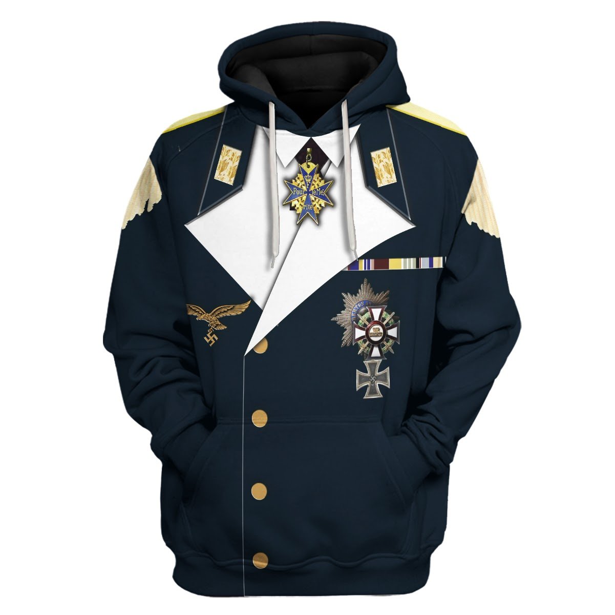 Otto Von St?????lpnagel Fleece Hoodie / S Qm1045