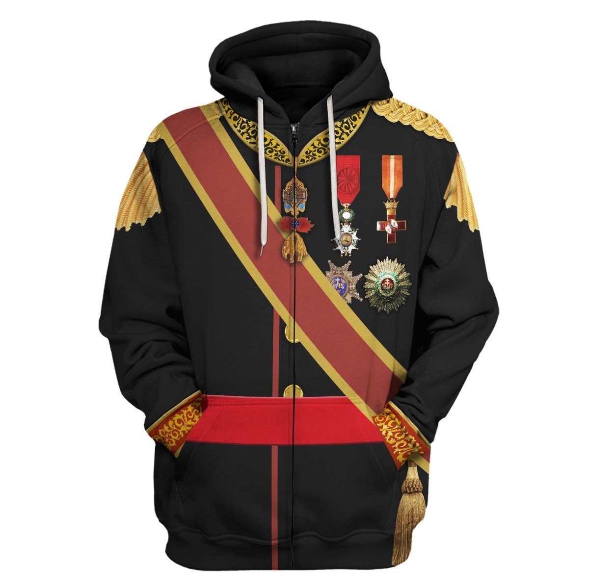 Alfonso Xii Of Spain Zip Hoodie / S Qm1382