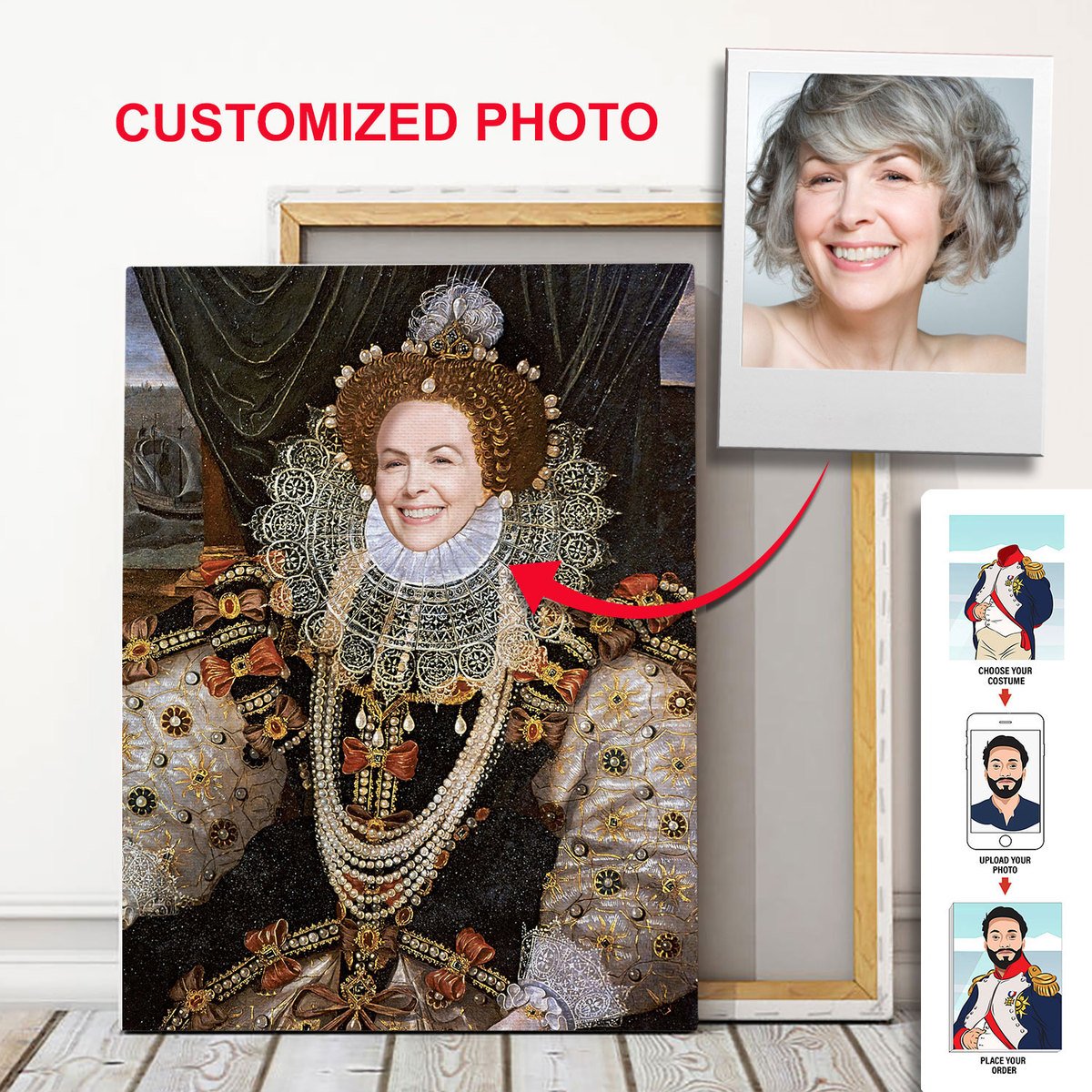 Personalized Canvas Queen Elizabeth I