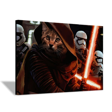 Customized Pet Photo Canvas - Kylo Dead Trooper