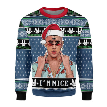 Customspig Christmas Sweater Pretty Fly For A White Guy Meme 3D Apparel