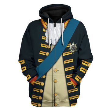 William V, Prince of Orange Fleece Zip Hoodie