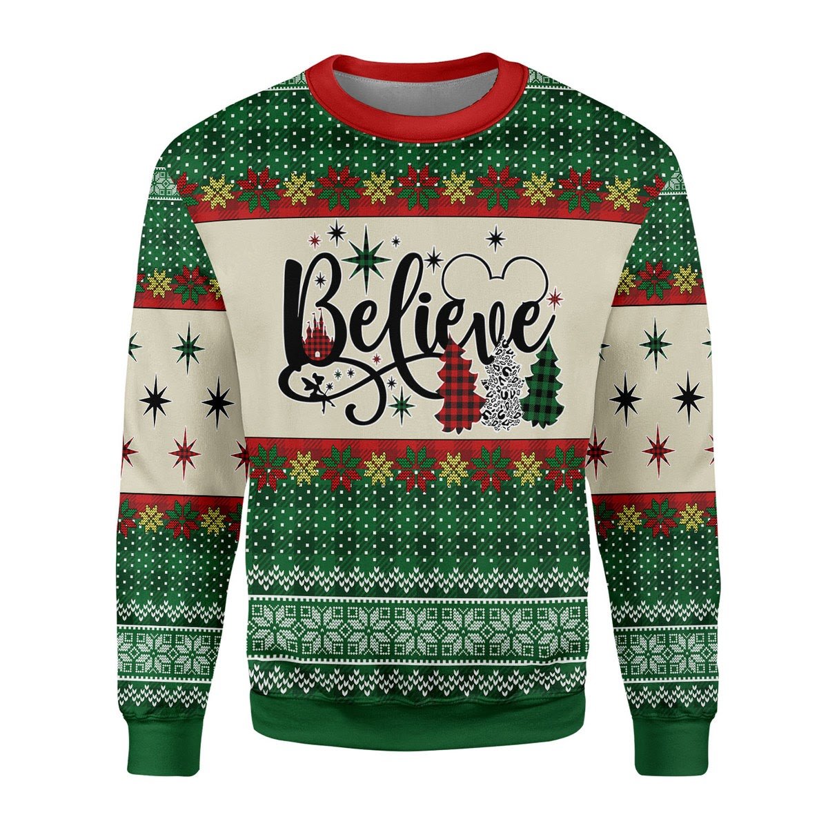 Customspig Christmas Sweater Believe 3D Apparel