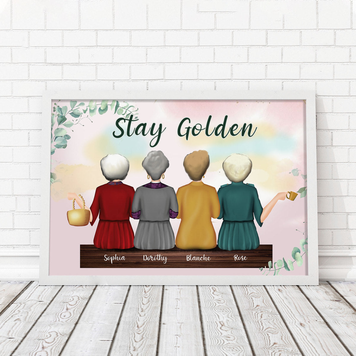 Customized Poster Thank You For Being Friends Best Friends Gift