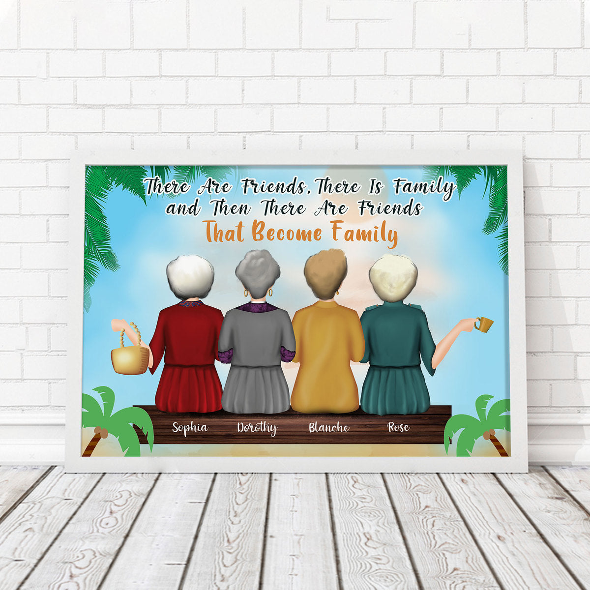 Customized Poster Thank You For Being Friends Best Friends Gift
