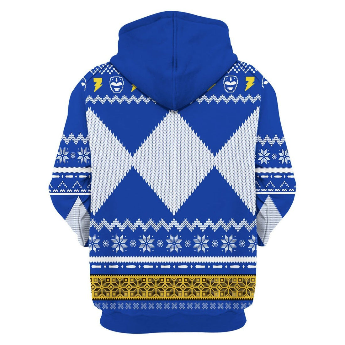 Gearhomies 3D Zip Hoodie MightyMorphin, Blue