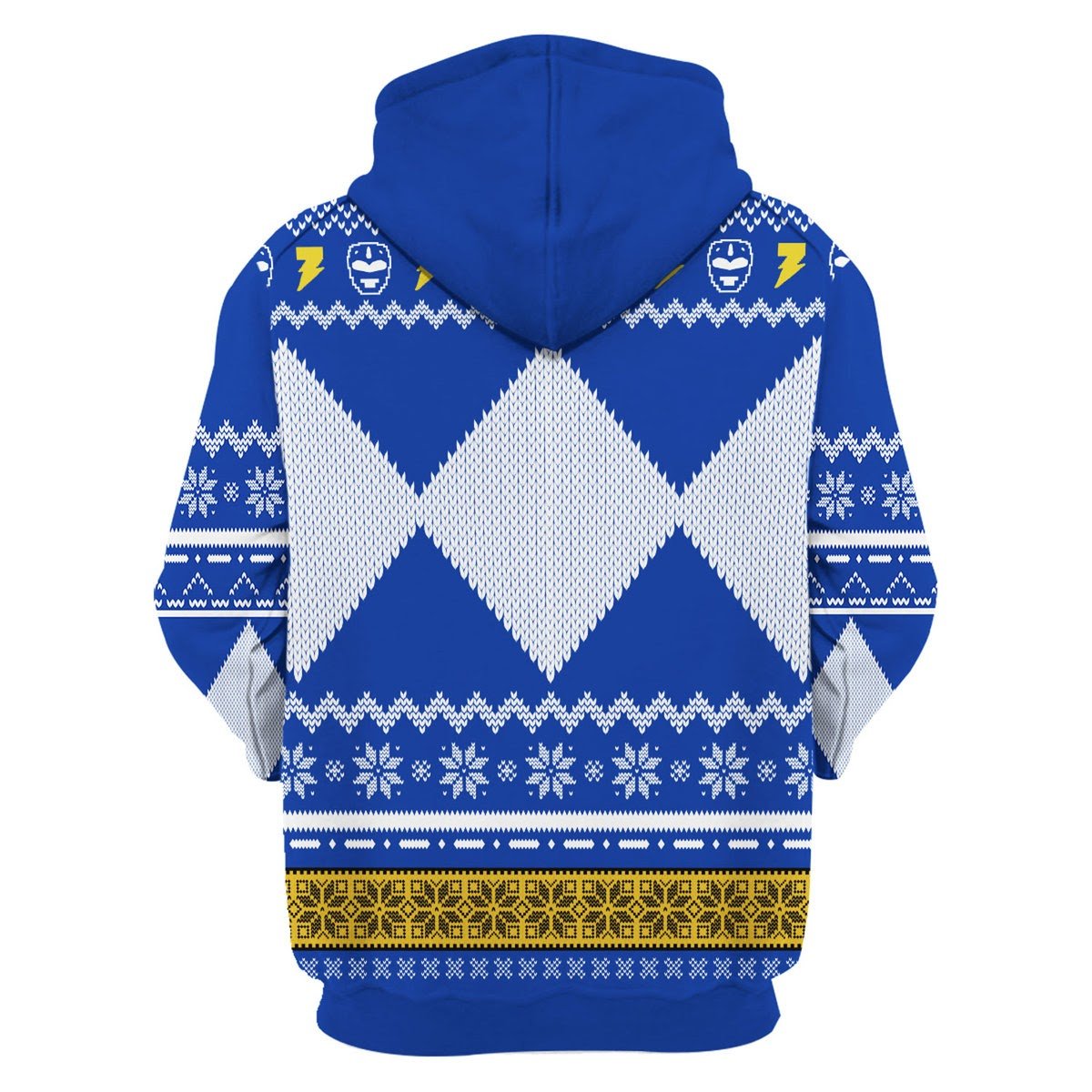 Gearhomies 3D Zip Hoodie MightyMorphin, Blue