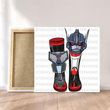 Customized Canvas Poster Wall Art Optimus Primal BW Bootstyle