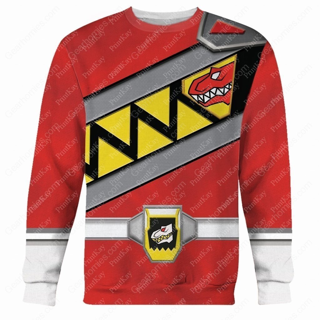 Pr Dino Charge Red Zip Hoodie / S Pr001
