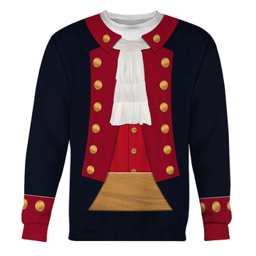 John Paul Jones Revolutionary War Uniform Fleece Long Sleeves