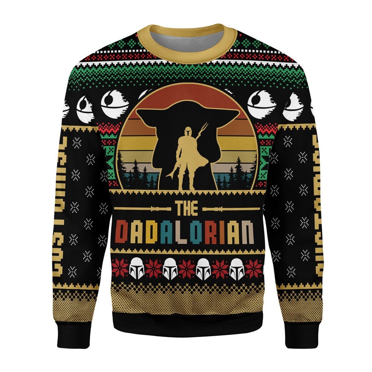 Gearhomies Christmas Unisex Sweater The Dadalorian 3D Apparel