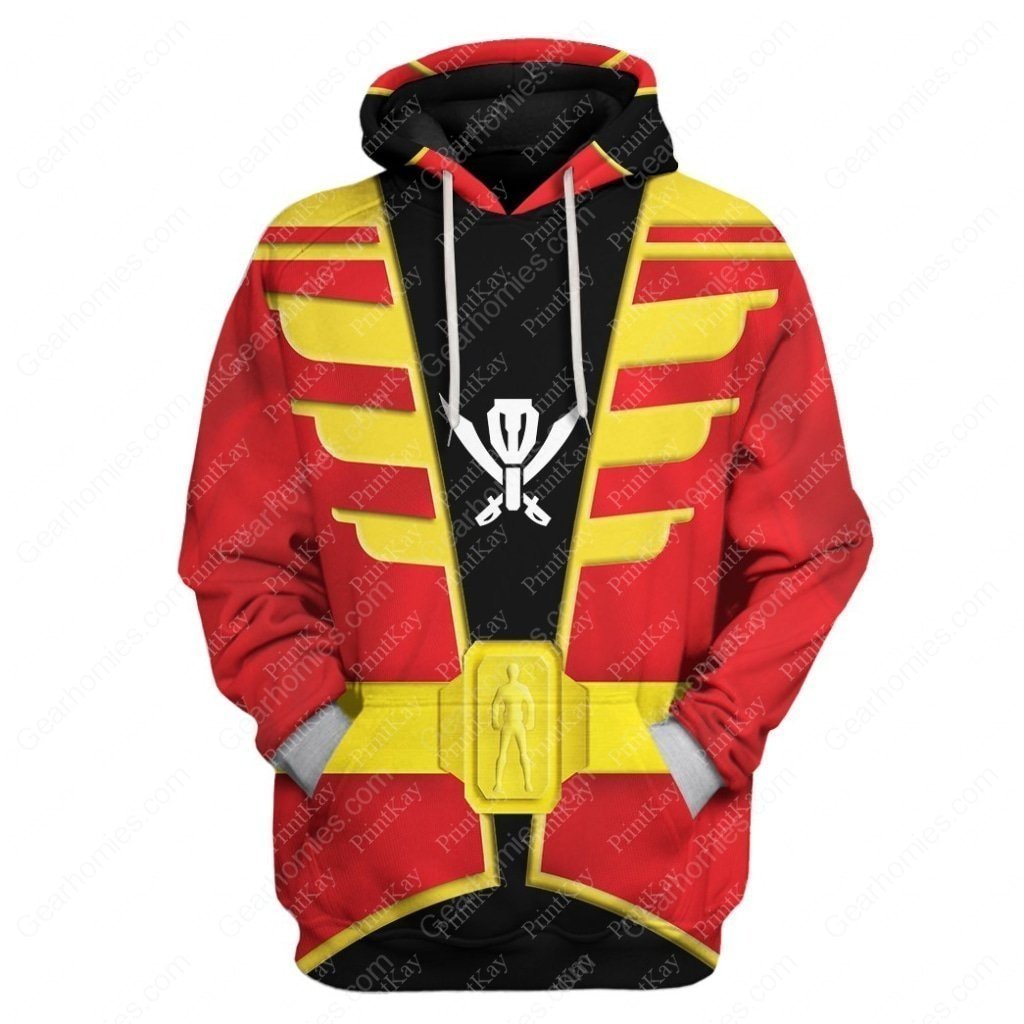 Red Kaizoku Sentai Gokaiger Hoodie / S An10220