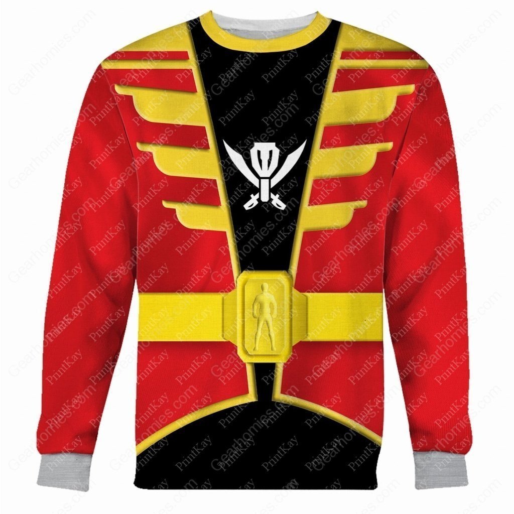 Red Kaizoku Sentai Gokaiger Hoodie / S An10220