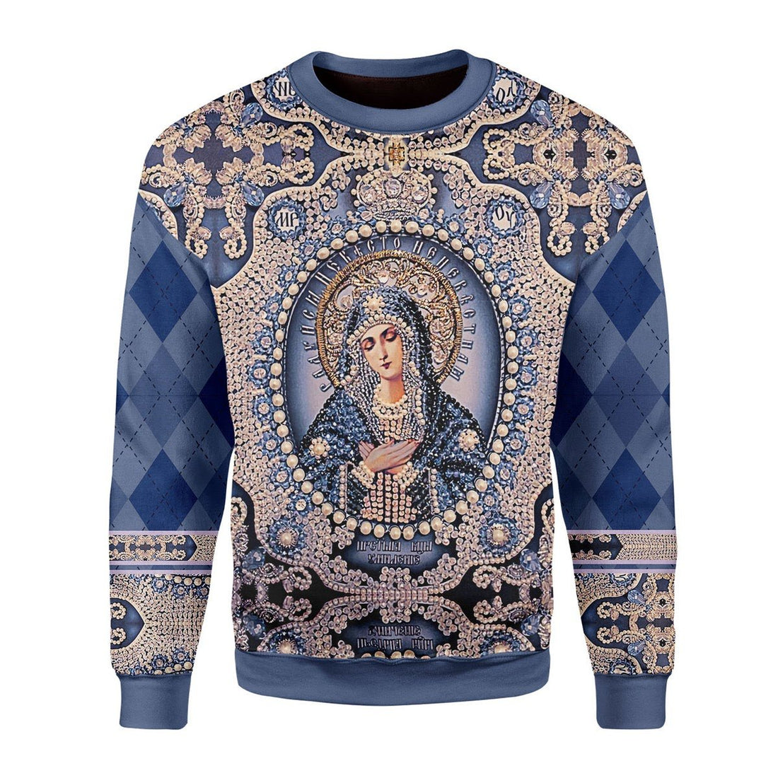 Customspig Tops Pullover Sweatshirt Maria Russian Orthodox 3D Apparel