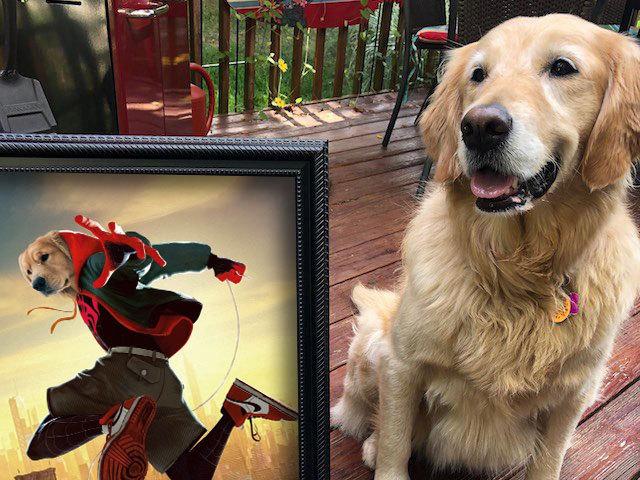 Customized Pet Canvas - Spider Dog Into The Spider Verse Single
