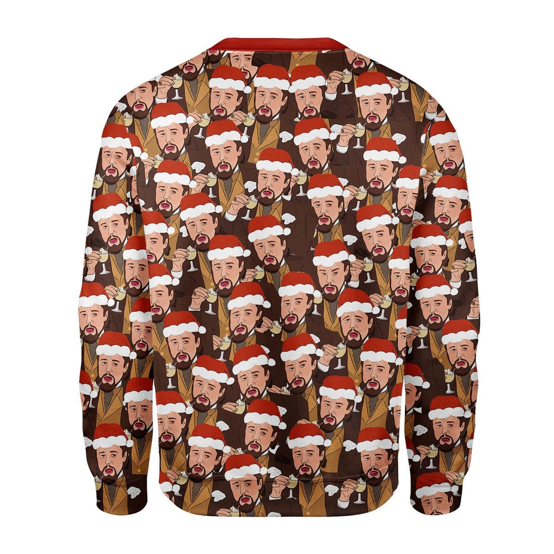 Customspig Christmas Sweater Leo Laughing Meme 3D Apparel