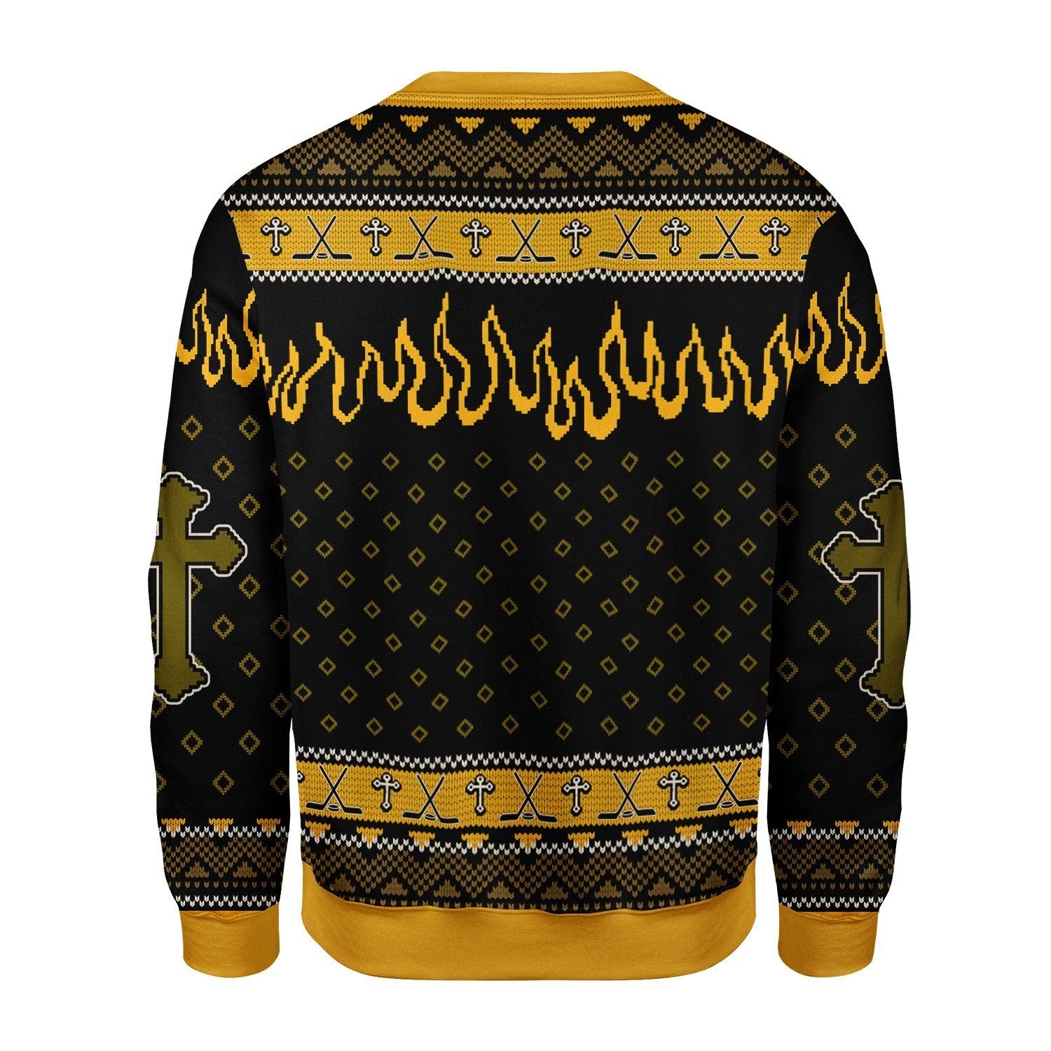Gearhomies Christmas Unisex Sweater Jesus Saves Hockey 3D Apparel