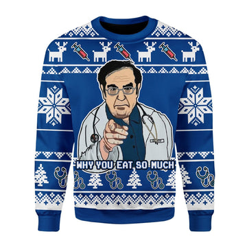 Gearhomies Christmas Unisex Sweater Dr. Nowzaradan Ugly Christmas 3D Apparel