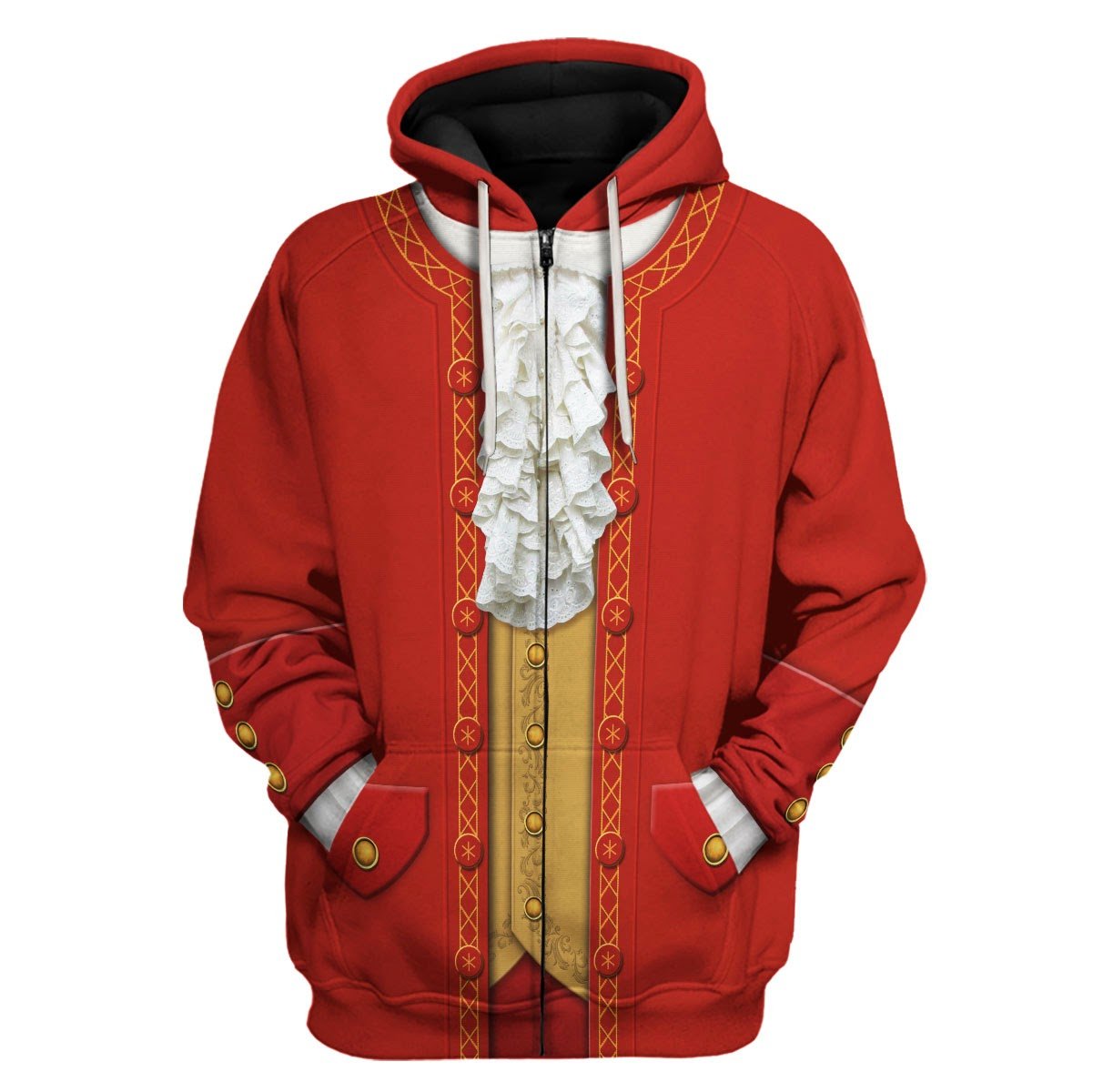 Mozart Outfit Fleece Zip Hoodie